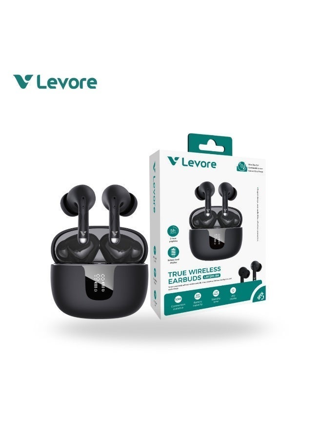 ليفور سماعات أذن لاسلكية LEVORE TWS - LBT201-BK - Image 2